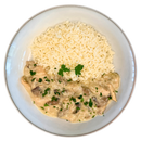 Strogonoff de Frango com Cogumelos e Arroz - 350g