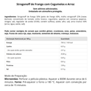 Strogonoff de Frango com Cogumelos e Arroz - 350g